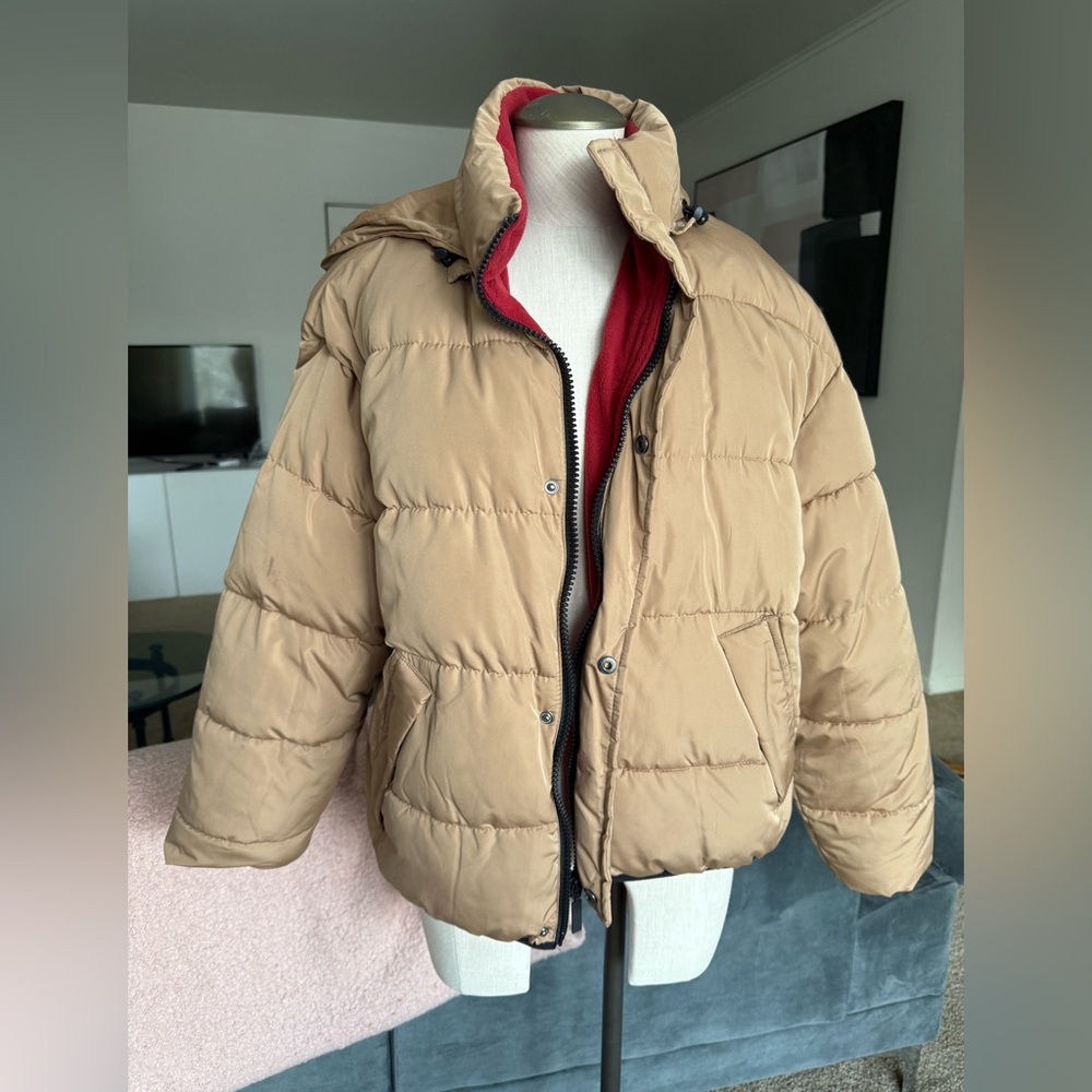 Urban outfitters fleece lined puffer coat